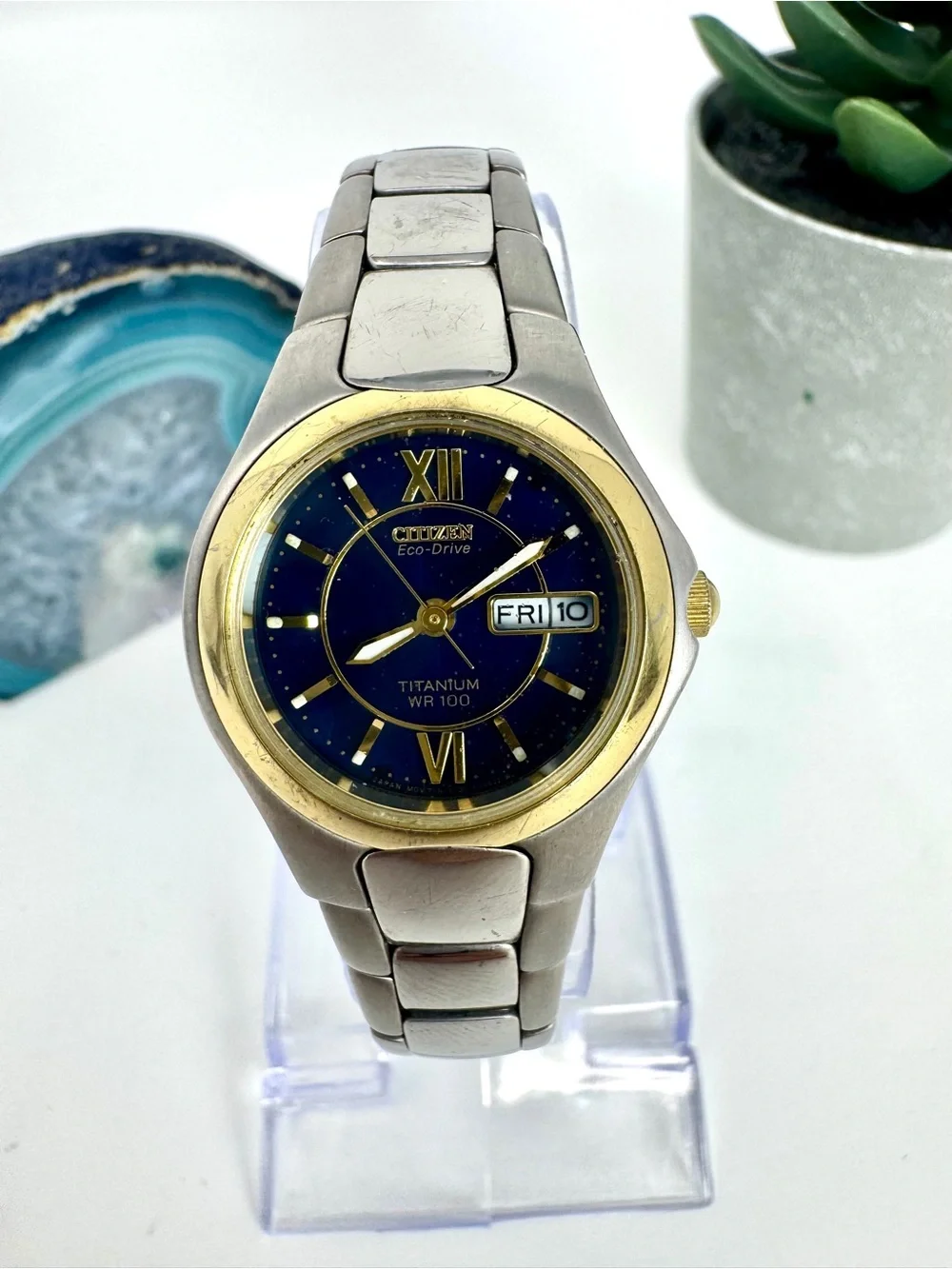 Vintage Citizen Eco-Drive Titanium WR100